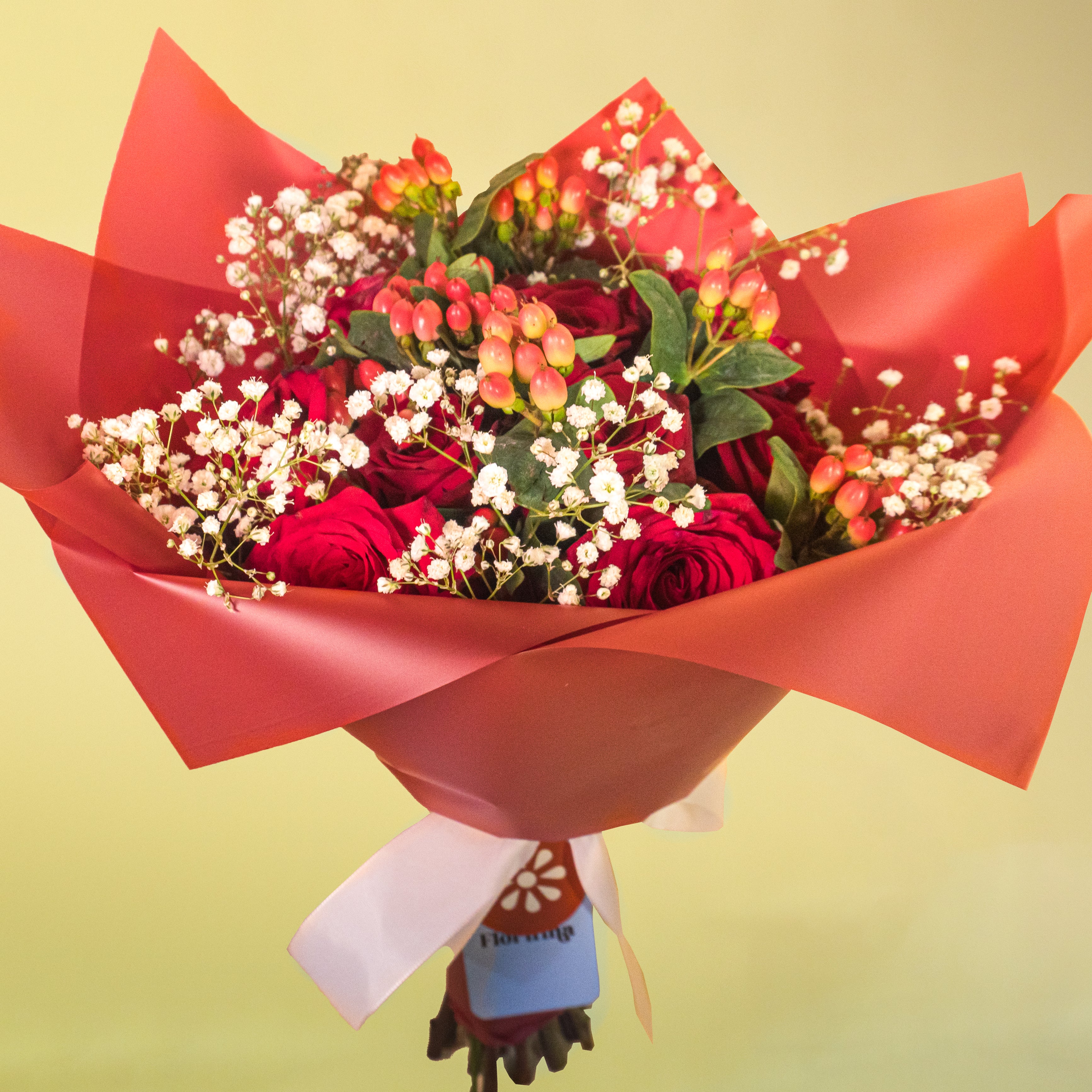Ramo de 12 Rosas rojas
