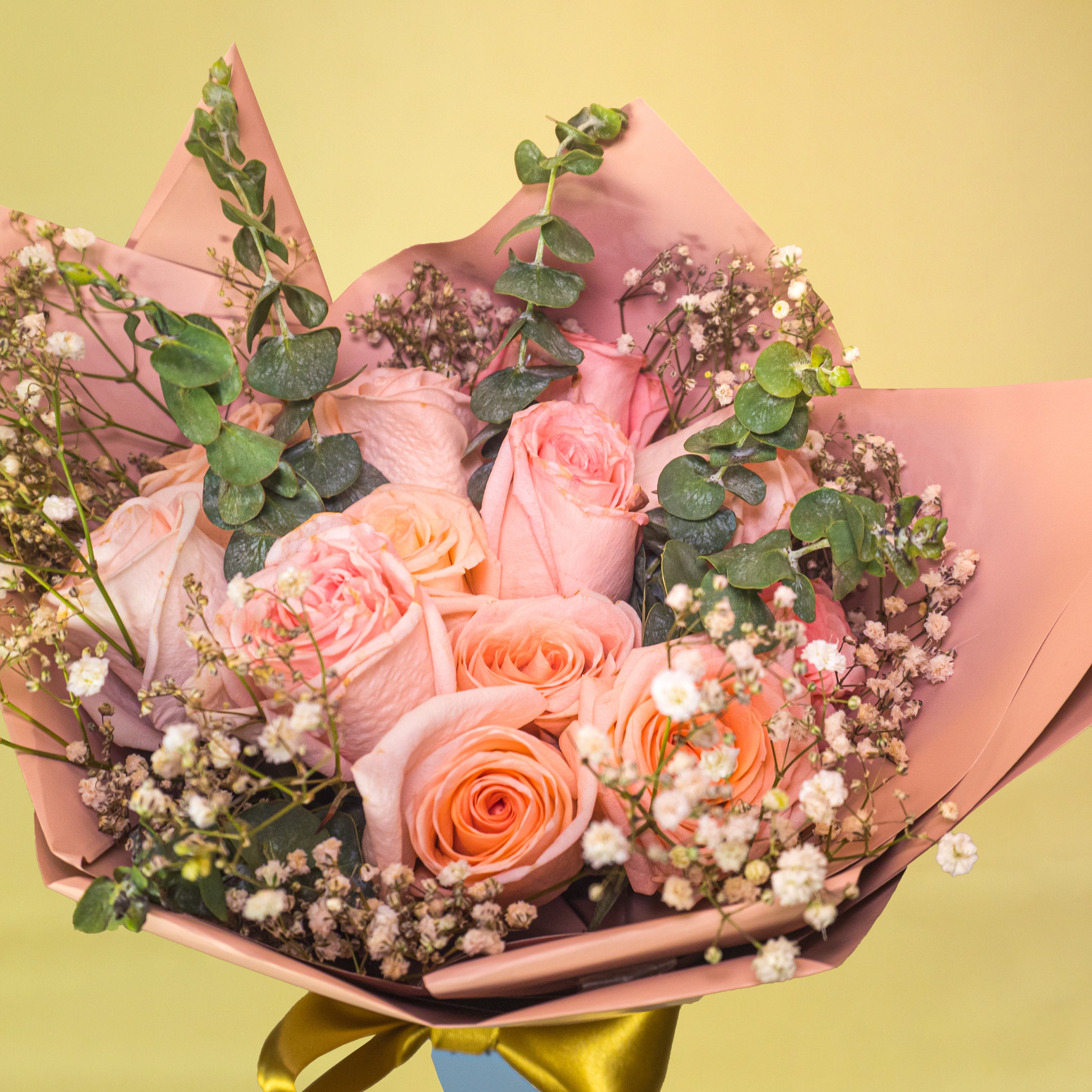 Ramo de 12 Rosas rosadas