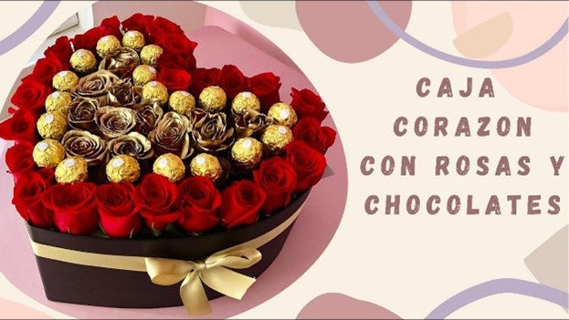 Box Rosas con Chocolate